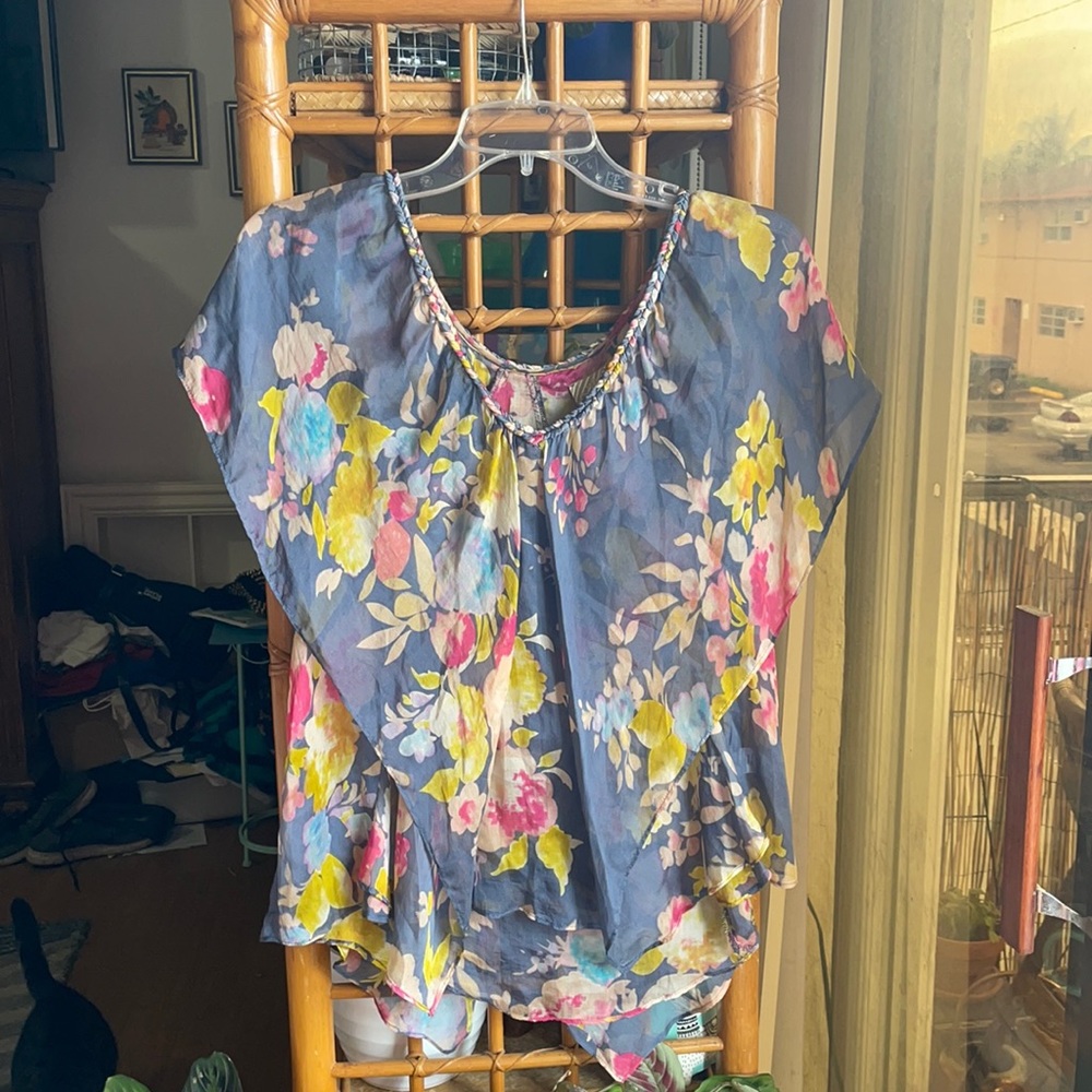 Silk Anthropologie blouse